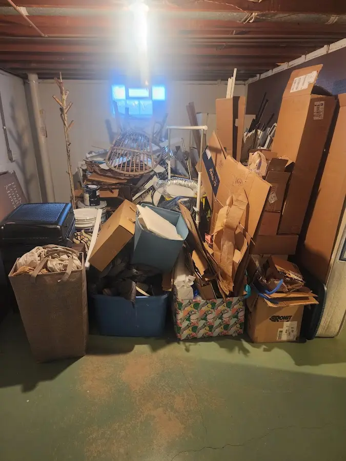 Roll-off dumpster container at job site for Concrete Dumpster Rental in Mendota Heights